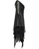 Punk Rave Womens Dark Gothic Lolita Lace Inset Kinono Dress Jacket