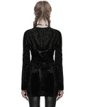 Punk Rave Daily Life Womens Dark Gothic Lace Crucifix Hooded Bodycon Dress