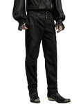 Punk Rave Mens Gothic Aristocrat Jacquard Contrast Dress Pants