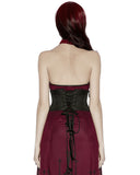 Punk Rave Daily Life Womens Gothic Butterfly Embroidered Waist Cincher Corset