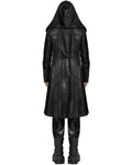 Punk Rave Mens Cyberpunk Apocalptic Gothic Hooded Techwear Coat