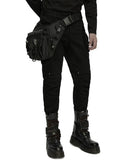 Punk Rave Unisex Apocalyptic Gothic Studded Skull Hip Bag Waist Pack Belt