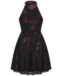 Punk Rave Daily Life Enmeshed Gothic Rose Dress - Black & Red