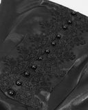 Devil Fashion Insidious Desires Womens Tafetta Layered Ball Gown Dress - Black