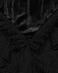 Punk Rave Womens Long Victorian Gothic Velvet & Lace Maxi Skirt