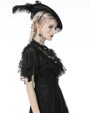 Dark In Love Sonnina Gothic Lace Shrug Cape