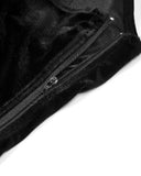 Dark In Love Womens Romantic Gothic Velvet & Lace Crucifix Bustier Cami Vest Top