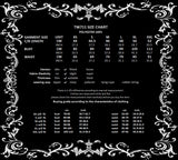 Dark In Love Womens Romantic Gothic Jaquard & Lace Rose Open Shoulder Top