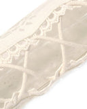 Dark In Love Womens Steampunk Lace Ribbon Gloves - Vintage Off-White