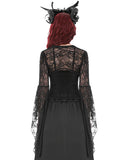 Dark In Love Womens Elegant Gothic Lace Bell Sleeve Bolero Shrug