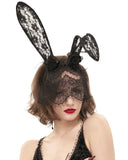 Devil Fashion Burlesque Lolita Lace Bunny Ears Headpiece