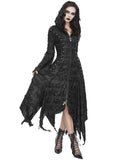 Devil Fashion Apocalyptic Punk Shredded Hooded Cloak Jacket