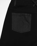 Punk Rave Mens Dark Gothic Cyberpunk Wide-Leg Strapping Pants