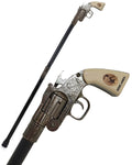 Penny Dreadful Gothic Steampunk Six Shooter Pistol Gun Swaggering Cane