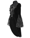 Devil Fashion Womens Dark Gothic Batwing Frock Jacket Tailcoat