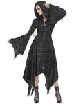 Devil Fashion Apocalyptic Punk Shredded Hooded Cloak Jacket