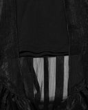 Punk Rave Womens Long Romantic Gothic Layered Chiffon Corset Skirt