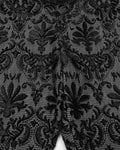 Punk Rave Mens Gothic Aristocrat Embroidered Damask Houndstooth Dress Pants