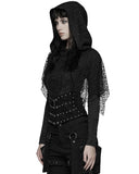 Punk Rave Womens Apocalyptic Gothic Skull Studded Webbing Waist Cincher Corset Belt