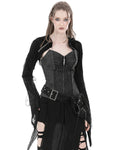 Dark In Love Womens Apocalyptic Punk Shredded Hooded Bolero Shrug