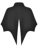 Dark In Love Womens Gothic Batwing Cameo Capelet Shrug - Black & Red