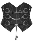 Punk Rave Womens Apocalyptic Gothic Triple Cuff Waist Cincher Corset Belt