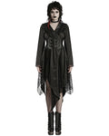 Punk Rave Womens Dark Gothic Lolita Lace Inset Kinono Dress Jacket
