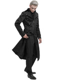 Devil Fashion Mens Long Gothic Overcoat