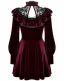 Dark In Love Romantic Gothic Velvet Lolita Doll Mini Dress