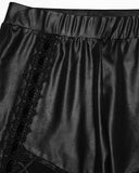 Punk Rave Womens Gothic Lace Applique Cutout Leggings