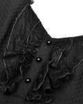 Dark In Love Gothic Lace Ruffle Party Dress