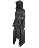 Devil Fashion Apocalyptic Punk Shredded Hooded Cloak Jacket