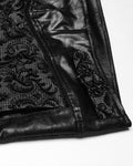 Punk Rave Mens Gothic Aristocrat Embroidered Damask Houndstooth Dress Pants