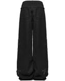 Punk Rave Womens Apocalyptic Gothic Cut & Sew Crucifix Cargo Pants