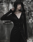Punk Rave Daily Life Urban Occult Casual Gothic Long Hooded Cloak Cardigan