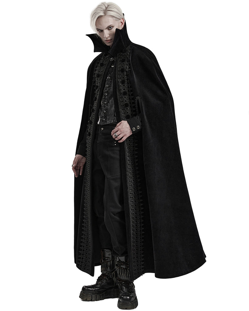 Vampire Rava Punk Rave Mens Long Gothic Nobleman Velvet Vampire Cloak – Violent Delights