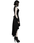 Punk Rave Sable Seduction Gothic Evening Dress - Black