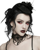 Punk Rave Womens Dark Gothic Chained Lace Hanging Bats Necklace