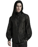 Punk Rave Mens Romantic Gothic Embroidered Chiffon Dress Shirt