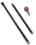 Penny Dreadful Gothic Skeleton Hand Swaggering Cane - Red Orb