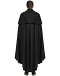 Punk Rave Mens Salazar Regency Gothic Vampire Cloak - Black