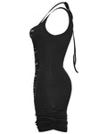 Punk Rave Daily Life Dark CyberPunk Twisted Ringlet Bodycon Dress