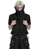 Punk Rave Mens Apocalyptic Punk Tactical Techwear Chained Backpack