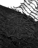 Dark In Love Apocalpytic Punk Broken Knit Mesh Vest Top