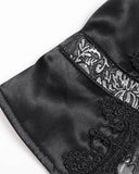 Devil Fashion Mens Gothic Aristocrat Jacquard Waistcoat Vest Top - Black & Silver
