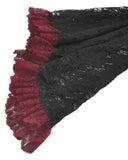 Dark In Love Womens Elegant Gothic Lace Bolero Shrug - Black & Red
