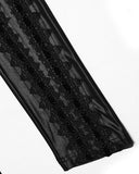 Punk Rave Womens Gothic Lace Applique Cutout Leggings
