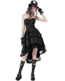 Dark In Love Gorgeous Gothic Lolita Pleated Jacquard Prom Dress