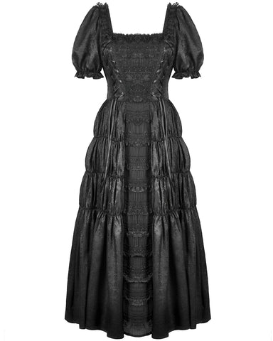 Dark In Love Womens Long Gothic Nocturne of Dawn Victorian Prom Evening Dress