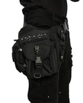 Punk Rave Unisex Apocalyptic Gothic Studded Skull Hip Bag Waist Pack Belt